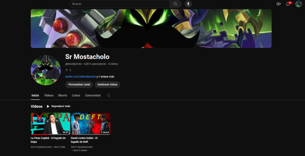 Screenshot einer Website mit schwarzem Hintergrund, das animierte Bilder und Text enthält und den Titel 'Wie lade ich YouTube-Videos herunter' trägt, das einer YouTube-Videostreaming-Dienst-Schnittstelle ähnelt.