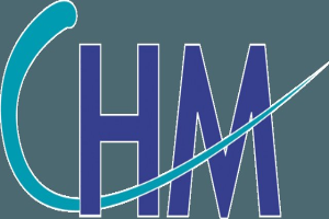 Logo für Personalmanagement (HMP) mit blauem Text auf weißem Hintergrund.