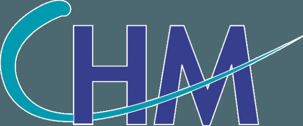 Logo für Personalmanagement (HMP) mit blauem Text auf weißem Hintergrund.