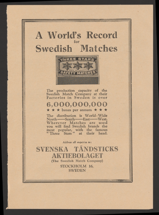 Ein schwarzer Hintergrund mit einem Blatt in der Mitte, auf dem der Text 'Ein Weltrekord für schwedische Spiele' und ein Logo steht.