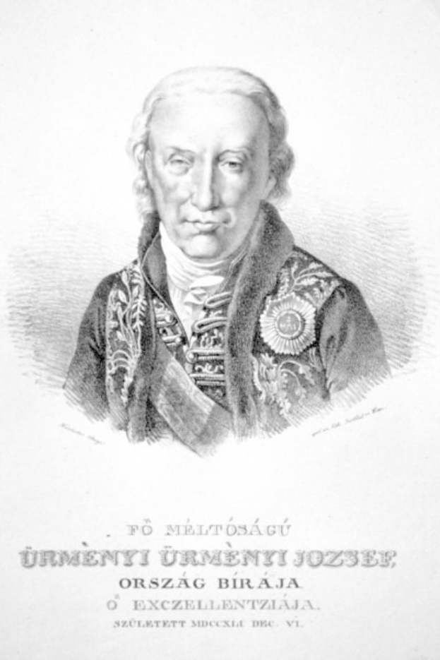 Schwarze und weiße Zeichnung eines Mannes in militärischer Uniform, der auf Papier mit handgeschriebenem Text steht.