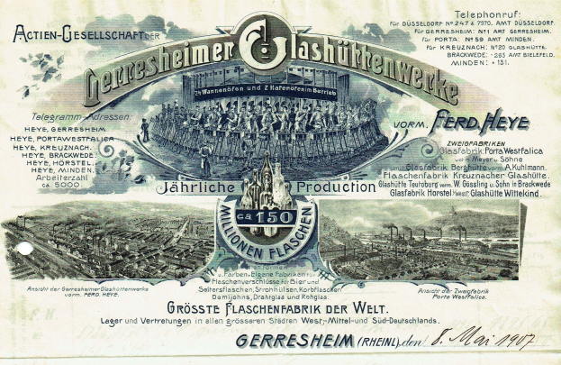 Eine alte deutsche Banknote mit einer Stadtansicht-Illustration, Text und zusätzlichen Bildern, die ihr ein nostalgisches Aussehen verleihen.
