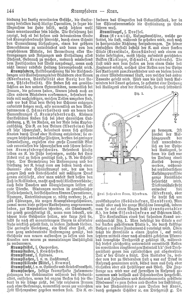 Eine Seite aus einem Buch, die eine Zeichnung einer Maschine mit dem Text "Deutsches Patent 114,000,000" und das Bild der Maschine auf der rechten Seite zeigt.