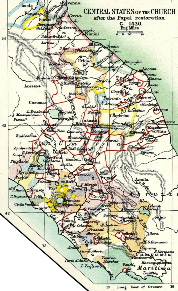 Detailierte Landkartenposter der Zentralstaaten der Kirche nach der Napa-Renovierung, die Städte, Dörfer und geografische Merkmale mit Informationen zur Renovierung einschließlich Datum, Uhrzeit und Ort zeigt.